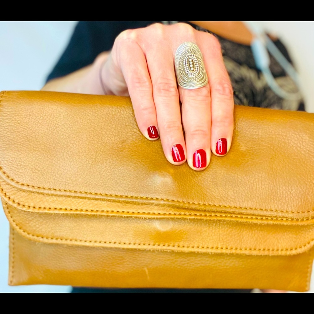 Linea Pelle Leather Clutch